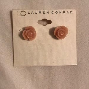 LC Lauren Conrad Rose Earrings NWT